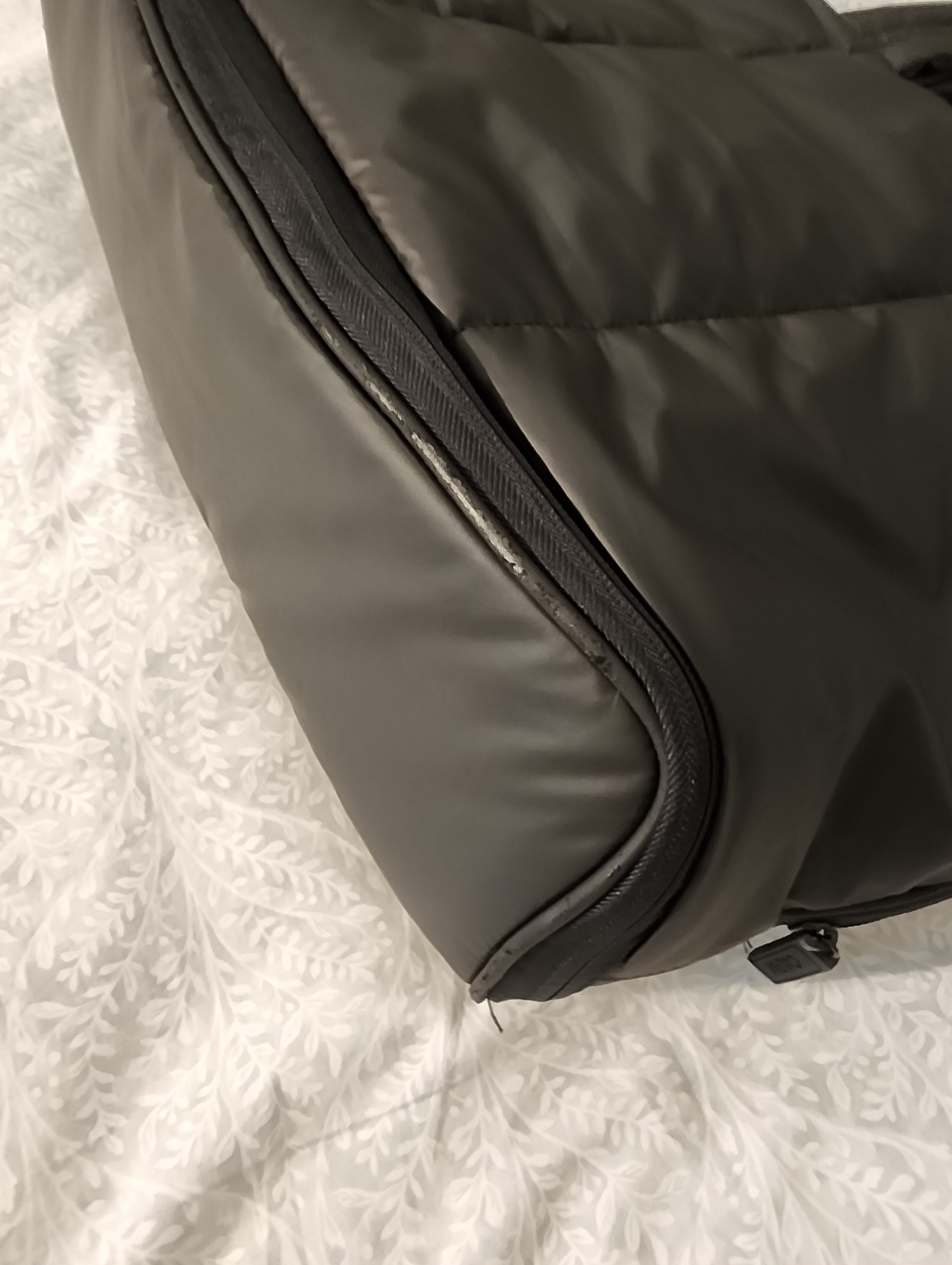 Luka Expandable Laptop Tote in Matte Black - Picture 16 of 16